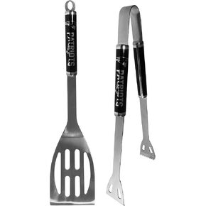 Siskiyou Sports NFL New England Patriots 2 pc Black BBQ Set, One Size, Black