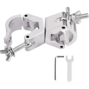 Aluminum Alloy Stage Lighting Truss Clamps - Maximum Load 220 Lbs and Fits 0.98-1.18 Inches or 1.18-1.41 Inches OD Tubing - Swivel Double-Head Coupler Suitable for Stages/Djs/Speaker/Pubs