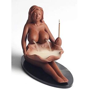 Ceramic Backflow Incense Burner Woman Incense Holder, for Home Decor Aromatherapy Relaxation Gifts… (Woman)