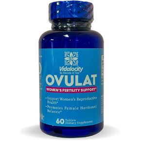 Secrets Of Tea Vidalocity Women's Fertility Support - Natural Blend with D-Chiro-Inositol, Folate, Myo-Inositol - Hormonal Balance - 60 Vegetarian Capsules