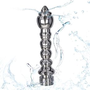 7 Holes Shower Enema Douche Attachments Aluminium Water Nozzle Rinse Cleaning Kit Cleaner + Velvet Carry Bag