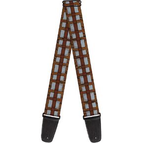 Buckle-Down Star Wars Guitar Strap, Star Wars Chewbacca Bandolier Bounding Browns Gray, 2 Inches Wide