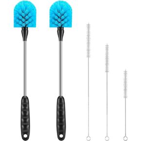 Bottle Brush Cleaner Set, Long Handle 3-in-1 Stainless Steel Water Bottle Cleaning Brush for Washing Narrow Neck Bottle, Sport Bottle, Baby Bottle, Flask, Straw, Tumbler, Cup Cover.