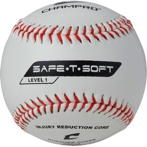 Champro Safe-T-Flight Baseball (White, 9-Inch)Pack of 12