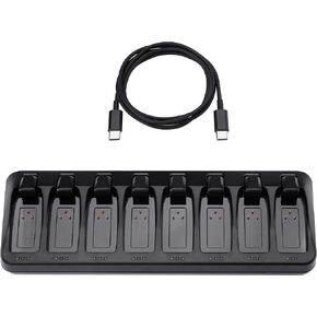 8-Ports Battery Charger for SRAM AXS/eTap Red Force Battery,Independent Slot,Charge 8pcs AXS/etap Batteries at Same Time