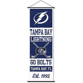 Tampa Bay Lightning Banner and Scroll Sign