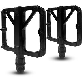 9/16 Bike Pedals Mountain Bike Pedals DU Aluminum Alloy MTB Pedals Chrome Molybdenum Steel Sealed Bearings for Most Mountain Road Commuter BMX MTB Cross Adult Bicycles