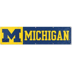 Party Animal NFL Michigan Wolverines Giant 8 x 2 Banner
