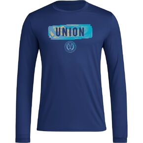adidas Men's Philadelphia Union Long Sleeve Pre-Game T-Shirt in Saudi Arabia