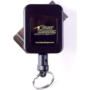 Hammerhead Industries Gear Keeper, Key Retractor with Stainless Steel Rotating Belt Clip, Made in USA