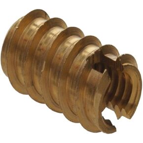 Hillman 3021 3/8-16-Inch Brass Wood Inserts (15/32" Drill Size), 8-Pack
