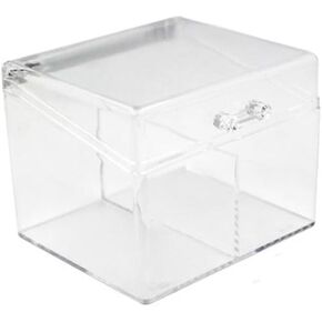 Small Card Storage Case Large Capacity Kawaii Acrylic Postcards Stickers Storage Box Durable Transparent Photo Card Collection Organizer DIY