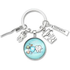 Dental Hygienist Gifts for Women Men Christmas Gift for Dental Hygienist Birthday Gifts for Dental Hygienist Dental Keychains for Dental Student Graduation Presents for Friends Daughter Son Students