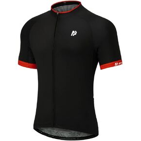 قميص رجالي لركوب الدراجات من الجيرسيه الأساسي بأكمام قصيرة، ملابس للدراجة، سحاب كامل مع جيب، قمصان ركوب الدراجات سريعة الجفاف in Kuwait