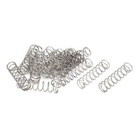 uxcell Compression Spring,304 Stainless Steel,9mm OD,0.6mm Wire Size,35mm Free Length,Silver Tone,20Pcs