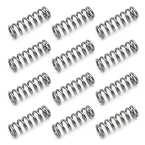 20pcs Small Compressed Spring 304 Stainless Steel Pen Spring, Release Spring 10-30mm ( 0.39"-1.18" ) Length, Outer Diameter 4-6mm ( 0.16"-0.24" ) Small Springs Compression ( Style : 20pcs , Size