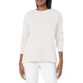 Jockey Women's Textured Crew Neck Long Sleeve Pullover Sweatshirt