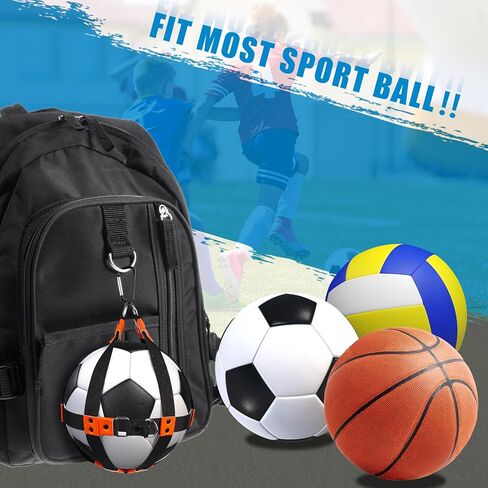 حقيبة كرة شبكية مكونة من قطعتين، حقيبة كرة سلة قابلة للتعديل، حقيبة تخزين كرة رياضية محمولة لحمل كرة القدم وكرة القدم الطائرة، مثالية لعشاق رياضات الكرة in Kuwait