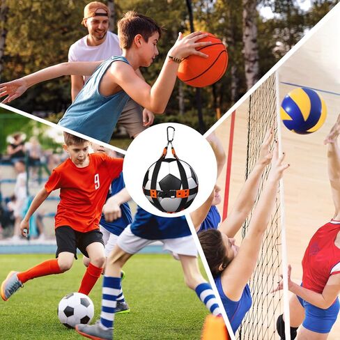 حقيبة كرة شبكية مكونة من قطعتين، حقيبة كرة سلة قابلة للتعديل، حقيبة تخزين كرة رياضية محمولة لحمل كرة القدم وكرة القدم الطائرة، مثالية لعشاق رياضات الكرة in Kuwait