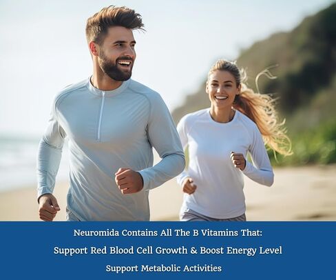 Vitamin B Complex and Folic Acid Contains All B Vitamins, Advanced Formula, Brain & Cognitive Support, Energy & Metabolism, Heart Health, 60 Tablets in Saudi Arabia