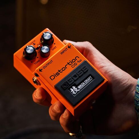 حزمة دواسة التشويه Boss DS-1W مع كابل أداة Pig Hog PCH10BK "أسود منسوج"، 12 قطعة جيتار وقماش تلميع الصوت السائل in Saudi Arabia