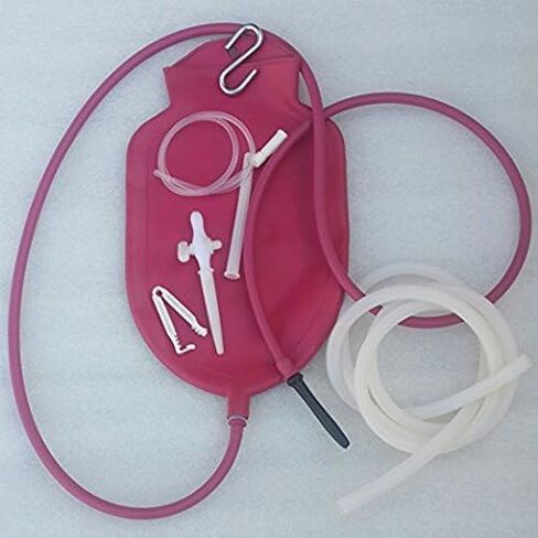 The Perfect Enema Bag Kit for Colon Cleansing with Silicone Hose (1 Quart, Open top) | Instuction Booklet in Saudi Arabia