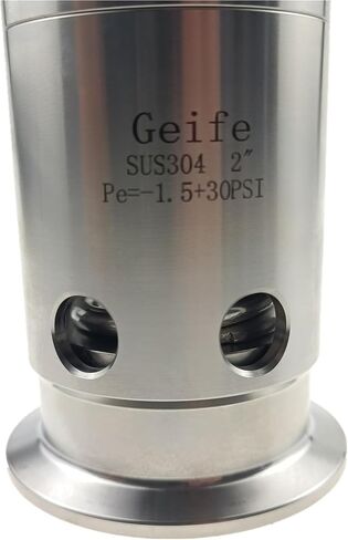 2" Tri Clamp PRV Fixed at 15 psi, 30 psi or 45 psi Pressure Relief and Vacuum Valve Stainless Steel 304 (30 psi (2 bar)) in Kuwait