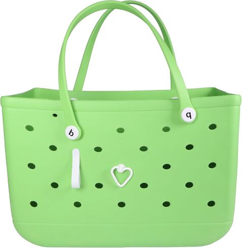 Hook Set Charms Accessories for Bogg Bags and Simply Southern Tote,Charms Inserts Key Holder for Bogg Bags Keychain,Heart Shape Hook - Multiple Color Options(White) in Saudi Arabia
