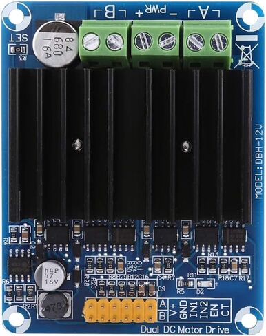 Akozon 1pc DC5-12V 0A-30A Dual-Channel H Bridge Motor Driver Board Module for in Saudi Arabia