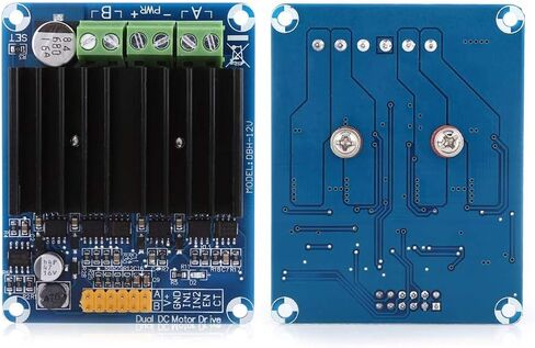 Akozon 1pc DC5-12V 0A-30A Dual-Channel H Bridge Motor Driver Board Module for in Saudi Arabia