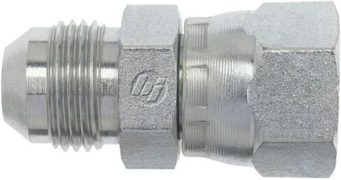 Brennan Industries 6504-08-08 تركيب أنبوب فولاذي مستقيم، 3/4"-16 SAE x 3/4"-16 SAE خيط، 1/2" ذكر JIC x 1/2" أنثى JIC دوارة in Kuwait