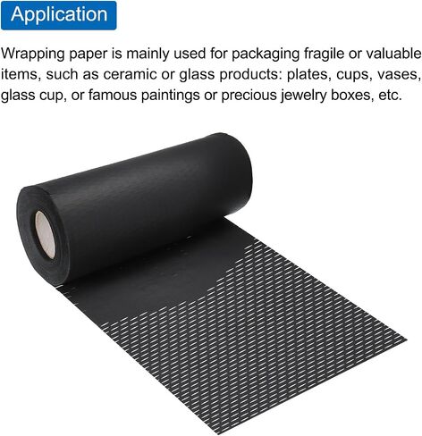 MECCANIXITY Honeycomb Packing Paper 20 Inch x 65.6 Feet Cushioning Wrap Rolls Packing Paper for Moving Shipping Packaging Gifts Black in Saudi Arabia