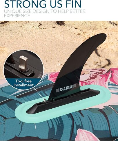 DAMA Stand Up Paddle Boards 10'6"*32"*6" Drop Stitch Inflatable Paddle Board Sup Boards Classic Flower W/Leash, Camera Mount, Hand Pump, for Surfing, Travling, Yoga in Kuwait