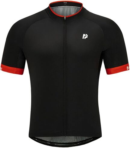 قميص رجالي لركوب الدراجات من الجيرسيه الأساسي بأكمام قصيرة، ملابس للدراجة، سحاب كامل مع جيب، قمصان ركوب الدراجات سريعة الجفاف in Kuwait