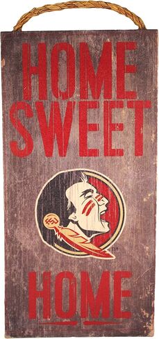 NCAA Florida State 6" x 12" Home Sweet Home Wood Sign in Saudi Arabia