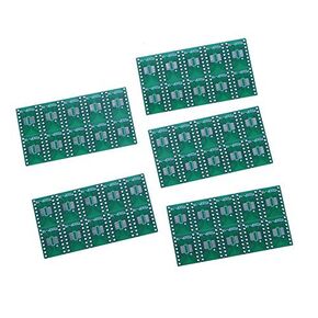 50 قطعة دائرة مزدوجة الجوانب SMD PCB تحويل لوحة تركيبية لـ TSSOP16 MSOP16 إلى الخط