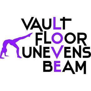 Vault Floor Unevens Beam Gymnastics Sign Teen Girl Bedroom Decoration Picture Art Home Decor Size : 16x24