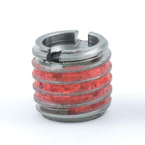 E-Z LOK Threaded Insert for Metal 316 Stainless Steel Thread Inserts M6-1.0 Internal Threads, M10-1.5 External Threads, 10.5mm Length
