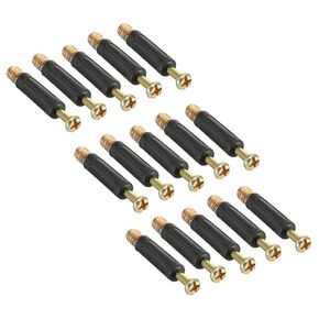 uxcell Furniture Connecting Fitting 6mm Dia Thread Bolts Screws Plastic Covered 15 Pcs