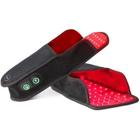 Red Light Therapy Device for Feet, Near Infrared Light Therapy Slippers for Foot, Toe and Heel Pain Relief FSA Eligible Items Only List (2 Slippers)