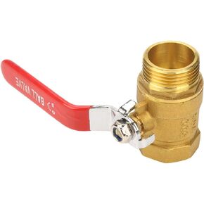 Shut Off Valve Dn25 Level Handle Brass Pipe Ball Valve Male And Female Thread 1Bsp Dn25 Red 1 Inch Bsp Ball Valve