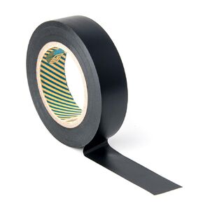Electrical Tape 0.63 in 65 FT Professional Flame Retardant Waterproof PVC Electrical Insulation Tape Home Outdoor Multipurpose Electric Insulating Wire Wrapping (Pack of 1, Black, 0.63" * 65ft)