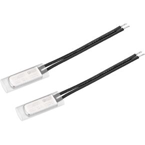 uxcell KSD9700 Thermostat, 120℃ Normally Close Temperature Switch Thermal Switch, N.C 10A Metal Temperature Controller 2pcs