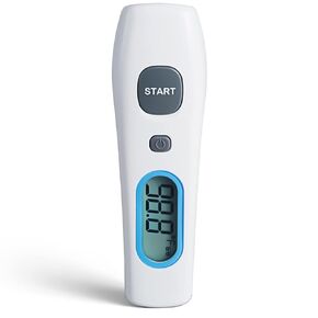 Digital Forehead Thermometer for Adults and Kids, Touchless No Contact Infrared Temperature Sensor, Professional and Home Use, Model THD2FE