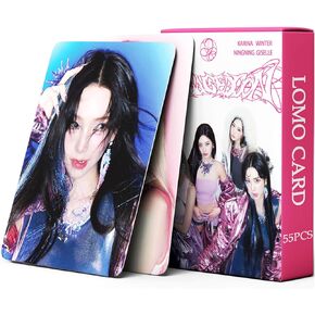 Aespa Photocards Kpop Aespa Armageddon Album Photocards 55PCS Aespa Lomo Card Greeting Card Gift for Fans KARINA Photocard Winter Photocard GISELLE Photocard NINGNING Photocard