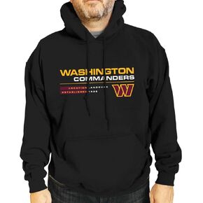 Team Fan Apparel Adult NFL Speed Stat Sheet Fleece Hooded Sweatshirt - Unisex Tagless - Officially Licensed Football Pullover