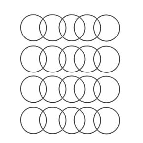 uxcell Nitrile Rubber O-Rings, 26mm OD 24mm ID 1mm Width, Metric Sealing Gasket, Pack of 20