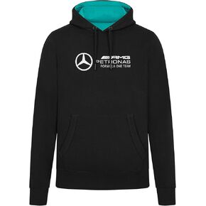 Mercedes AMG Petronas F1 Men's Hoodie with Large 3D Team Logo Execution