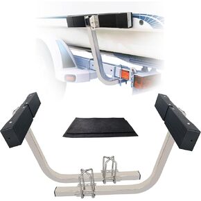 Boat Trailer Guides 20 inch Aluminium alloy square tube Kit,2PCS 316 Stainless steel Trailer Guide Poles, 20 Inch Aluminium alloy Guide with high-grade rubber crash pads,Heavy Duty Roller Guide