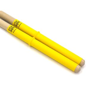 Drumstick Grips, Anti Slip Drumstick Wrap for Drumming, Adjustable Stick Rings Personalized Fit (Yellow)
